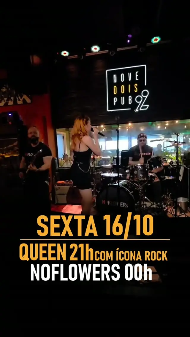 Flyer de Icona Rock e No Flowers