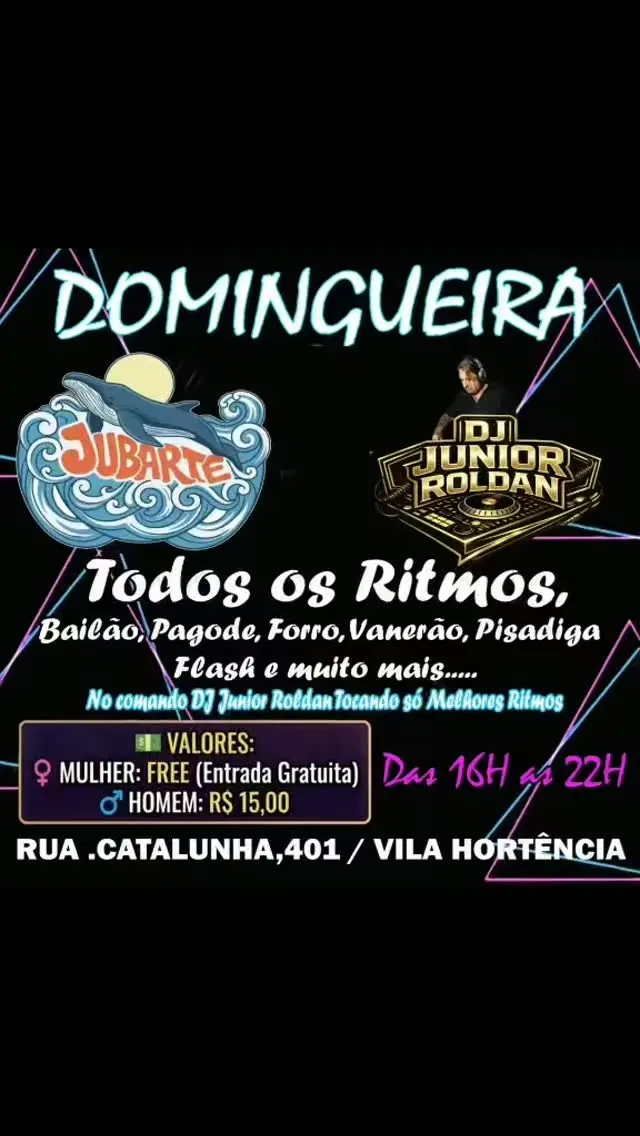 Flyer de DJ Junior Roldan