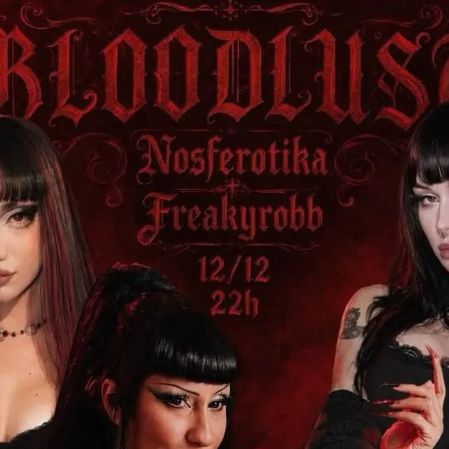 Flyer de Rubia - Nosferotika e Roberta