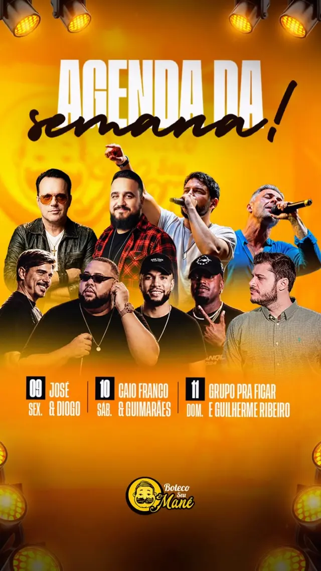 Flyer de Grupo Pra Ficar & Guilherme Ribeiro