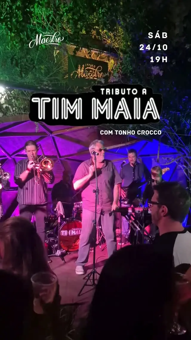 Flyer de Tonho Crocco e Tributo a Tim Maia