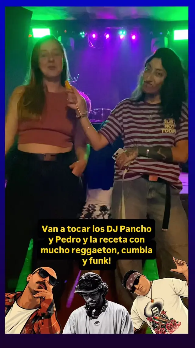 Flyer de Pancho Valdez, DJ El Pedro e DJ RZ