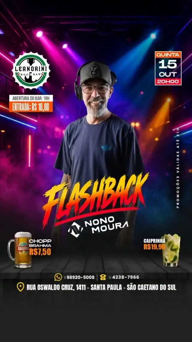 Flyer de DJ Nonô Moura