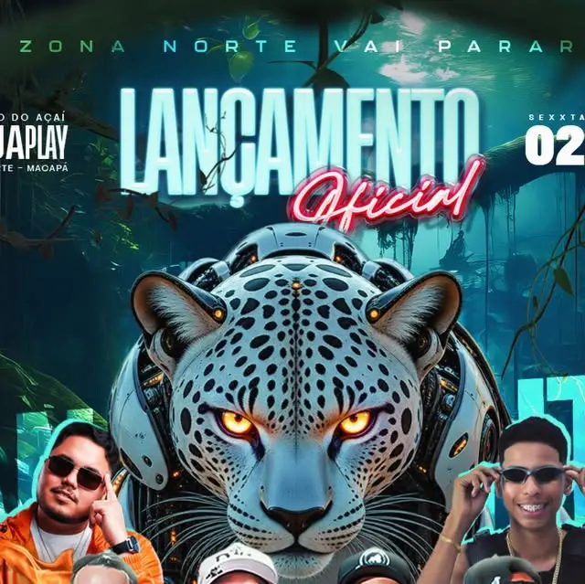Flyer de DJ Kauan Silva, DJ Mateus Monte e Amazônia Fusion