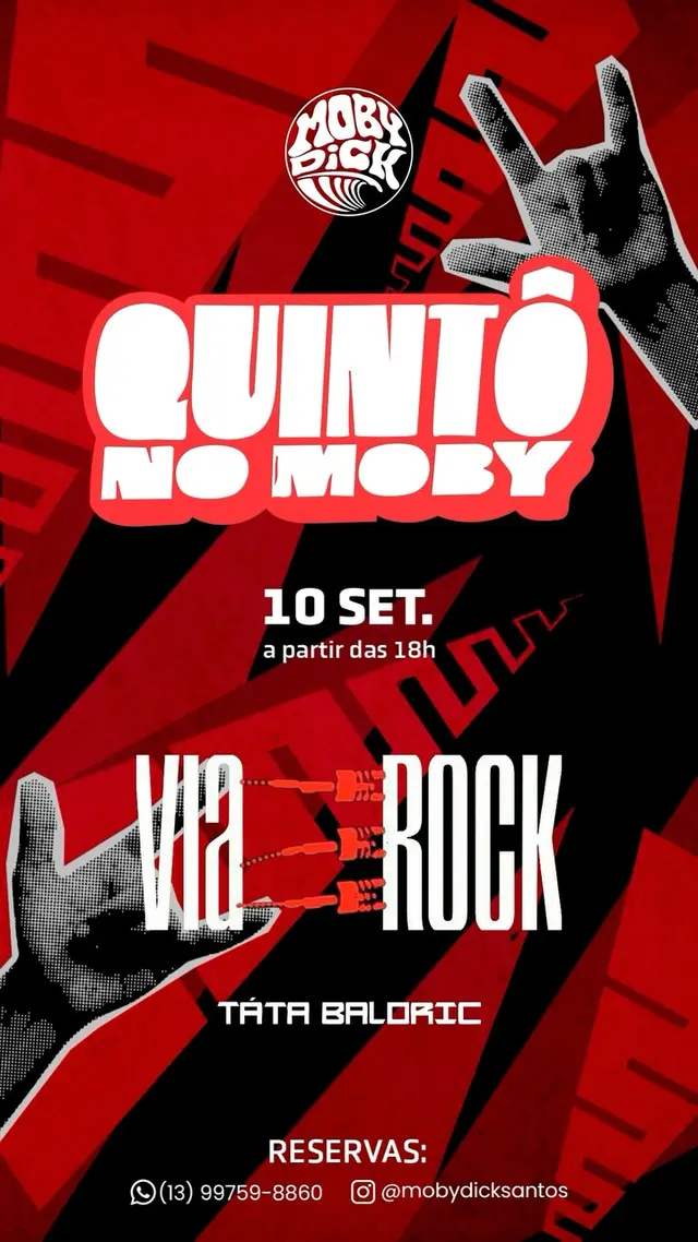 Flyer de Via Rock e Tata Baloric