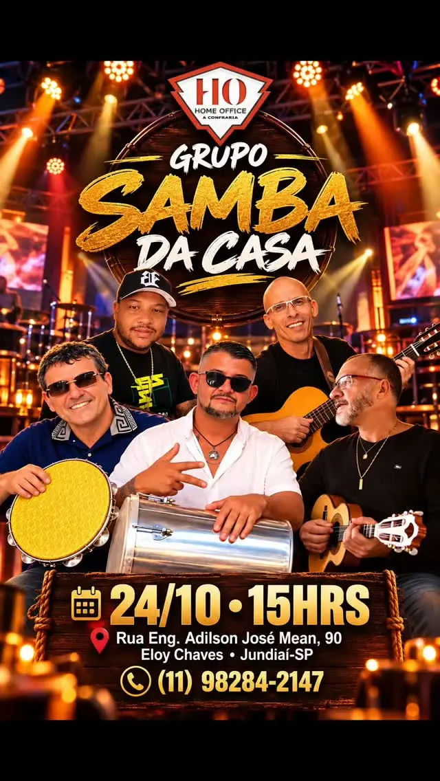Flyer de GRUPO SAMBA DA CASA