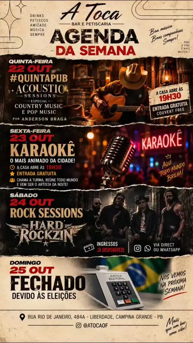 Flyer de Anderson Braga