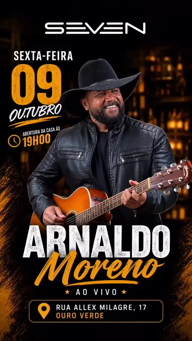 Flyer de Arnaldo Moreno