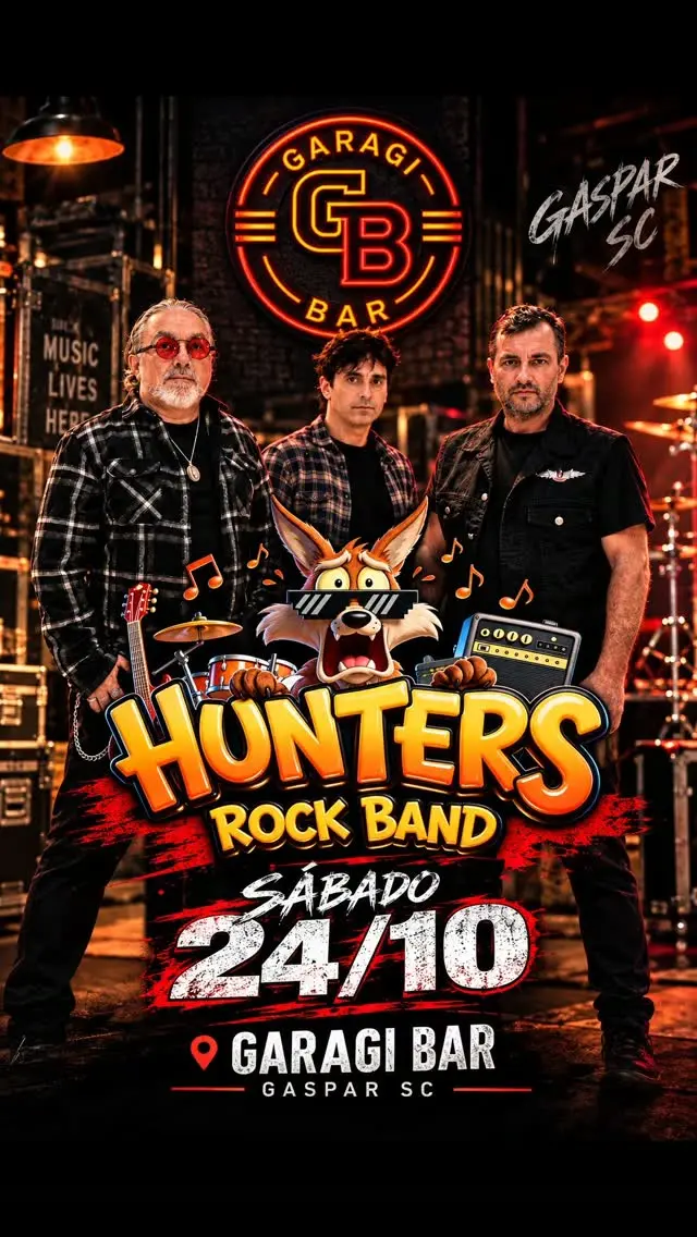 Flyer de Hunters Rock Band