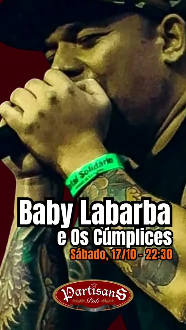 Flyer de Baby Labarba, Os Cúmplices e Cúmplices
