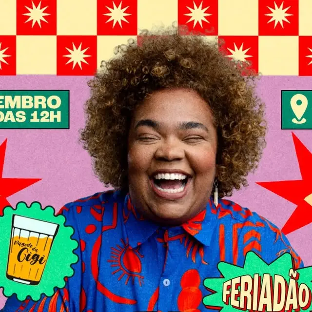 Flyer de Pagode da Gigi | Pagode de Rua e mais 6 artistas