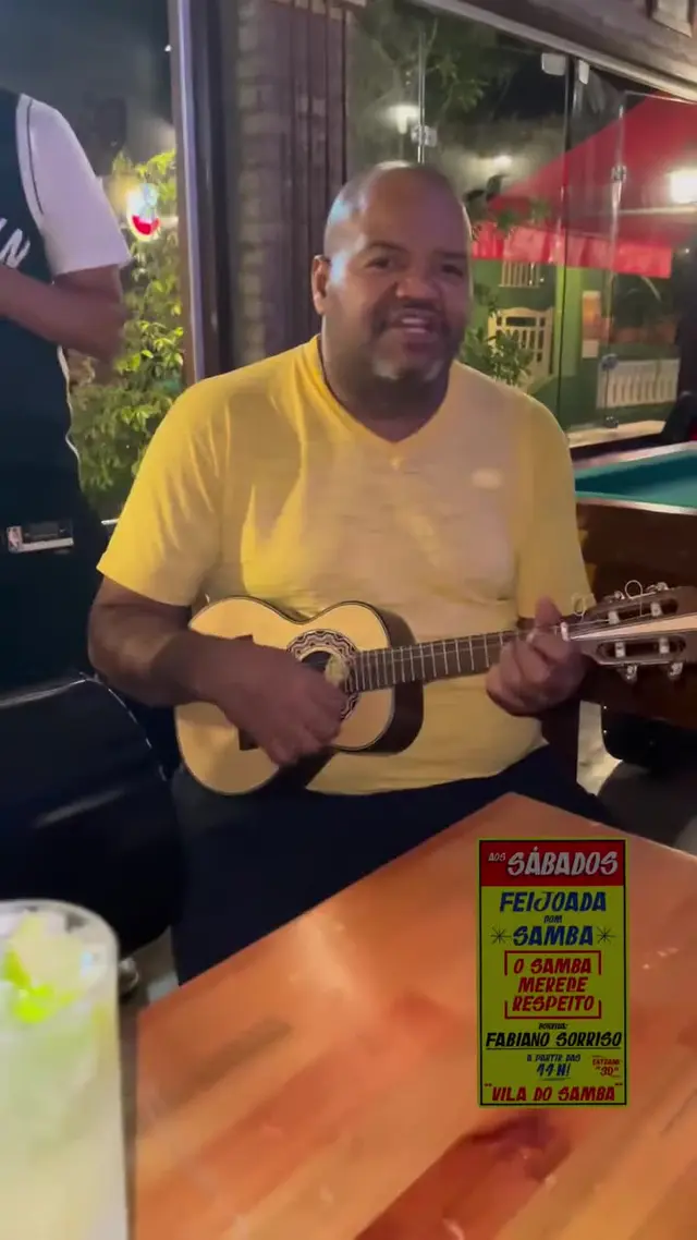 Flyer de Fabiano Sorriso e O Samba Merece Respeito