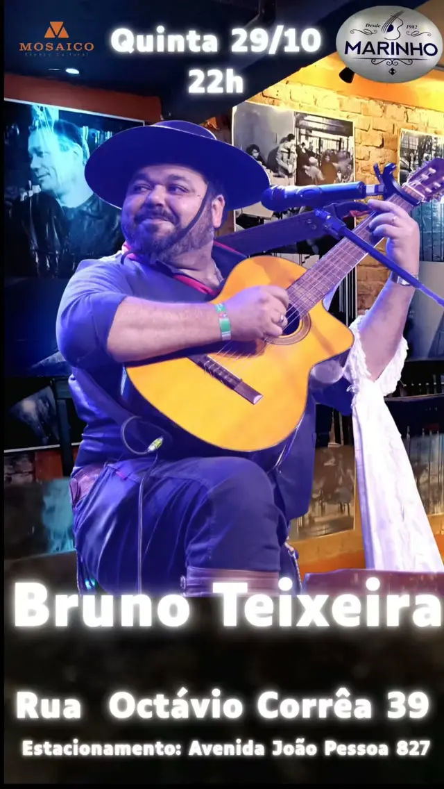 Flyer de Bruno Teixeira