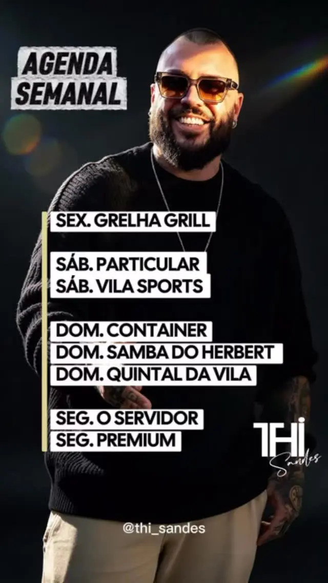 Flyer de Thi Sandes e Banda Thi Sandes