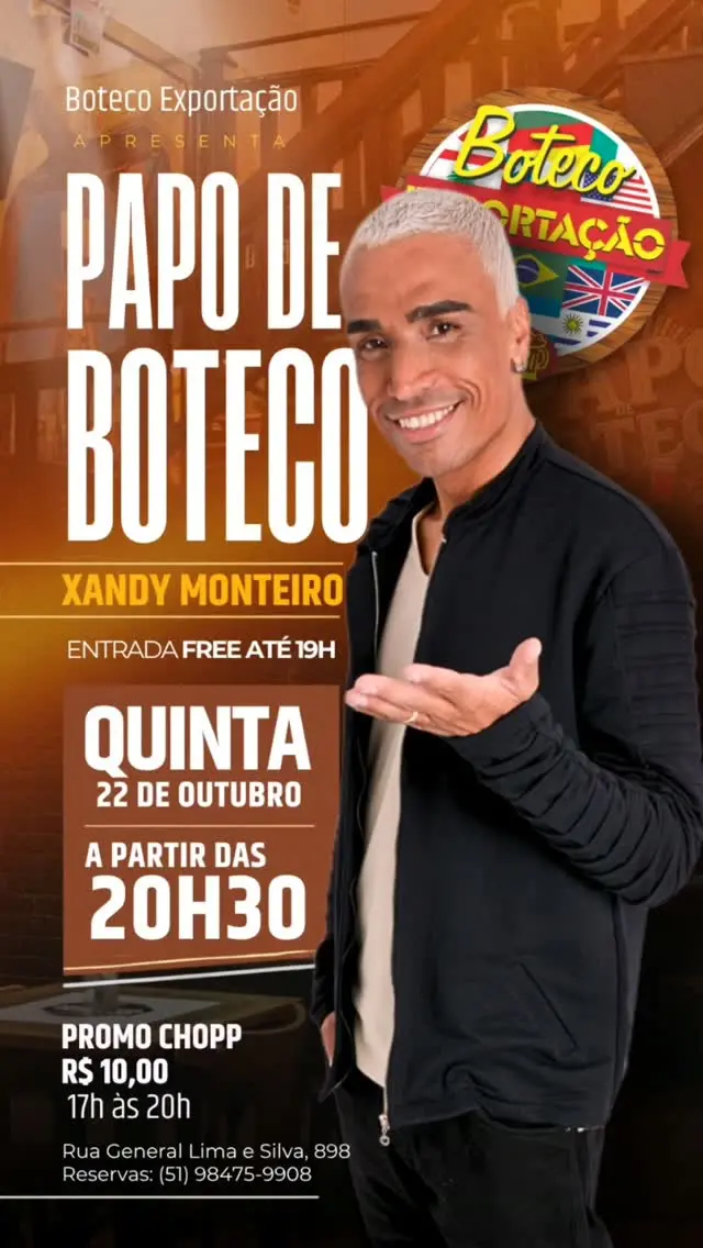 Flyer de Xandy Monteiro
