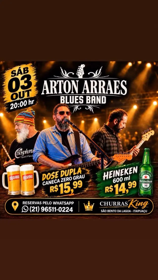 Flyer de Arton Arraes Blues Band