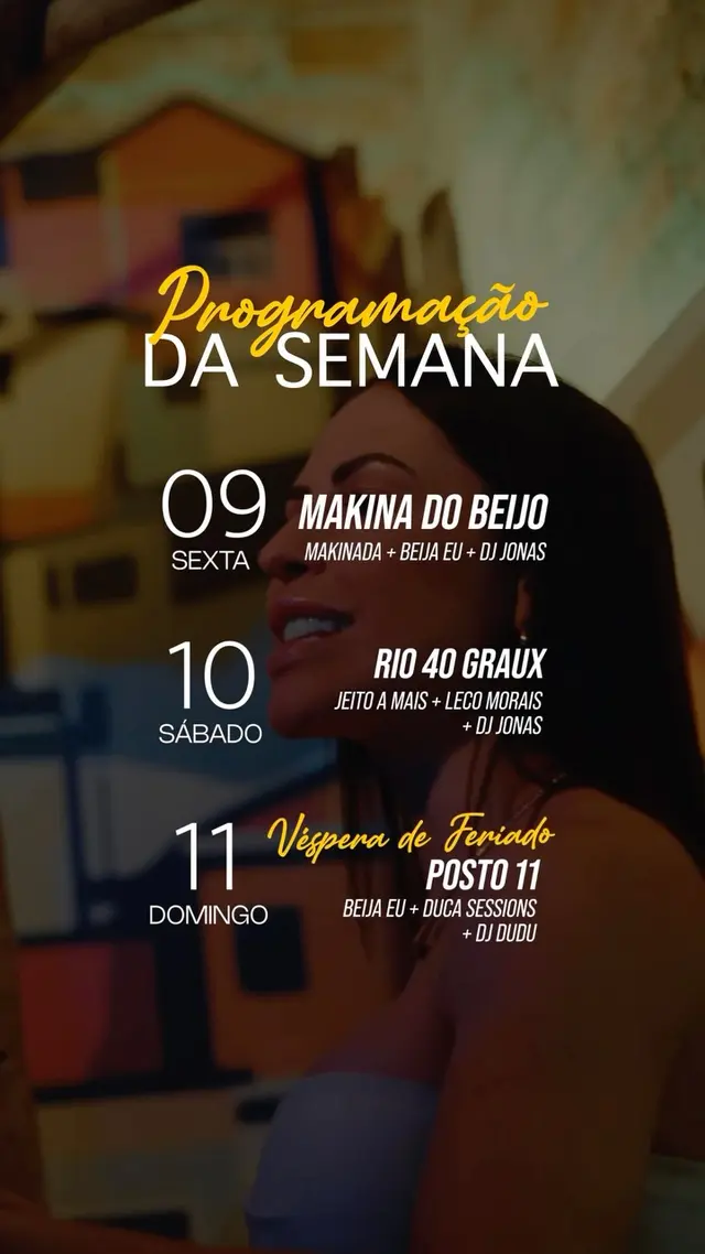 Flyer de Makinada, Beija Eu! e DJ Jonas