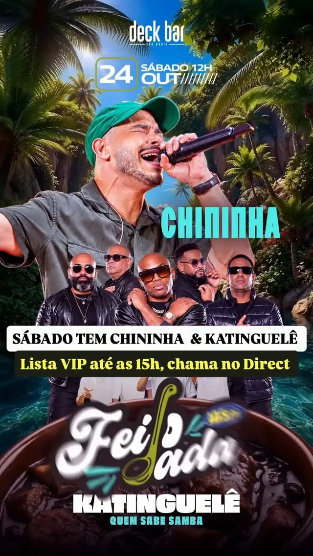 Flyer de Chininha, Ex-Nosso Sentimento e KATINGUELÊ