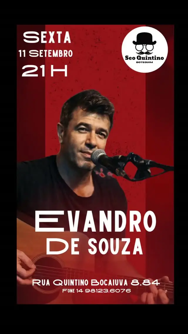 Flyer de Evandro de Souza