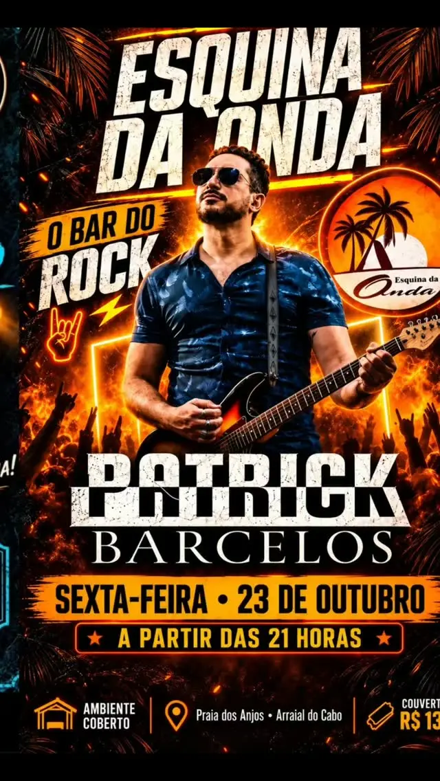 Flyer de Patrick Barcelos