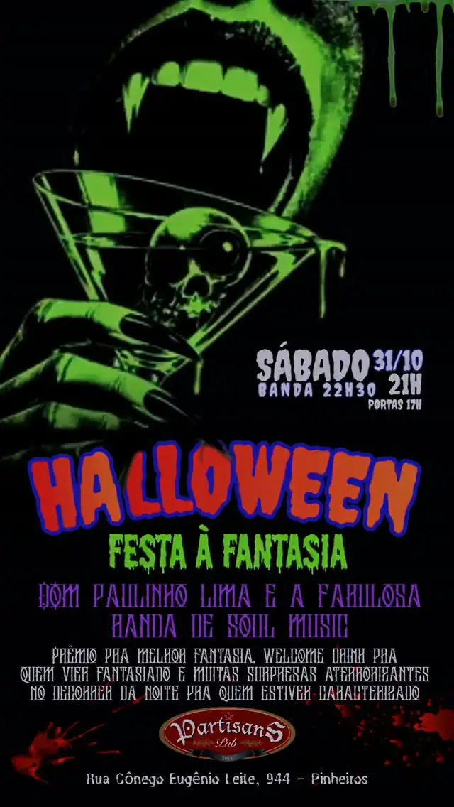 Flyer de Dom Paulinho Lima e Fabulosa Banda de Soul Music