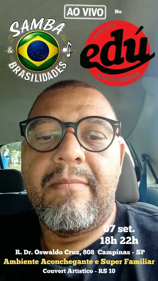 Flyer de Projeto Samba & Brasilidades