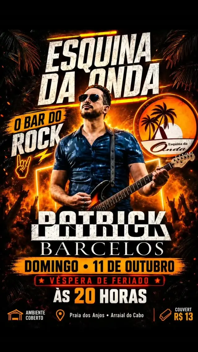 Flyer de Patrick Barcelos