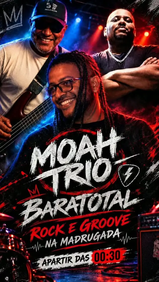 Flyer de Moah Trio