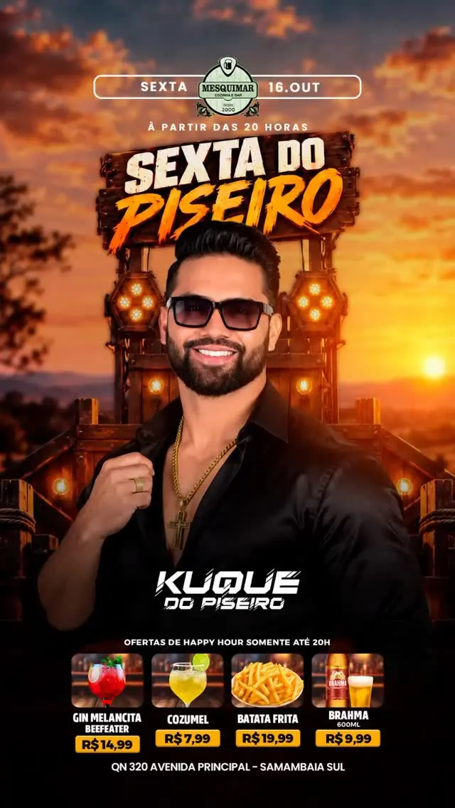 Flyer de Kuque do Piseiro