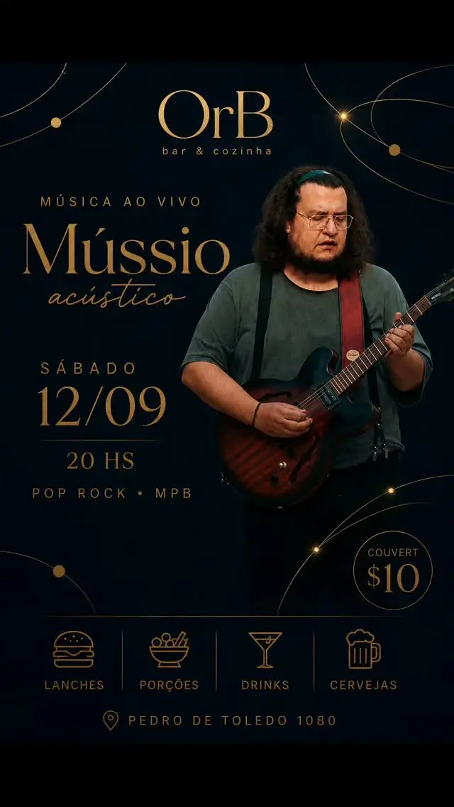 Flyer de Luiz Henrique Mussio