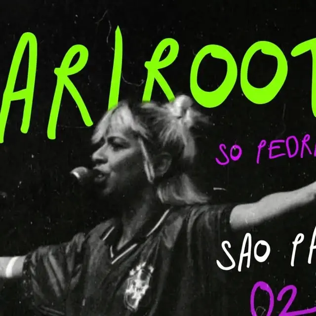 Flyer de Mariroots, DJ Rata, Mariana Melo e mais 6 artistas