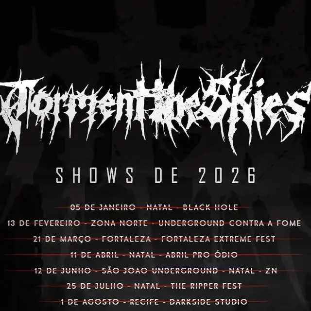 Flyer de Torment the Skies, Besta Fera e mais 2 artistas