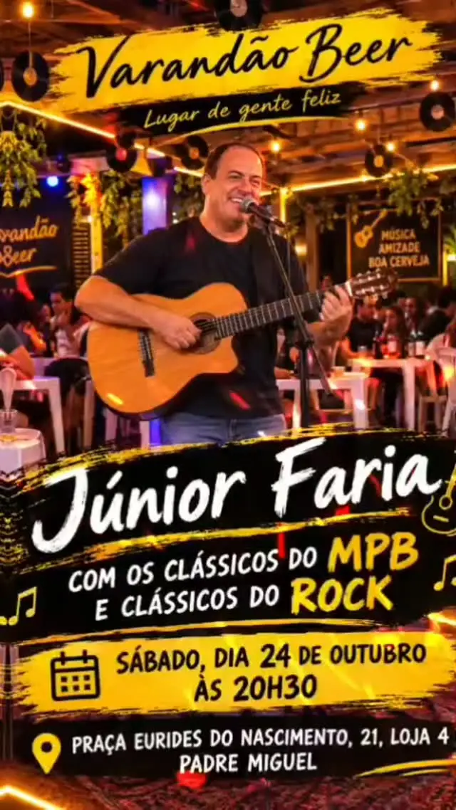 Flyer de Júnior Faria