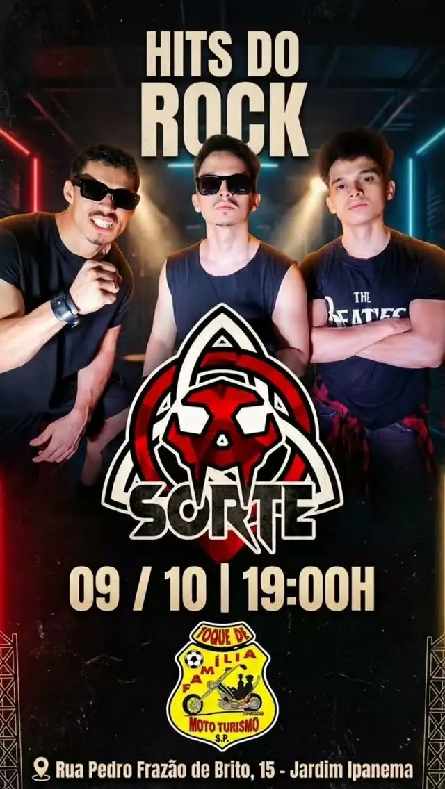Flyer de Banda Sorte