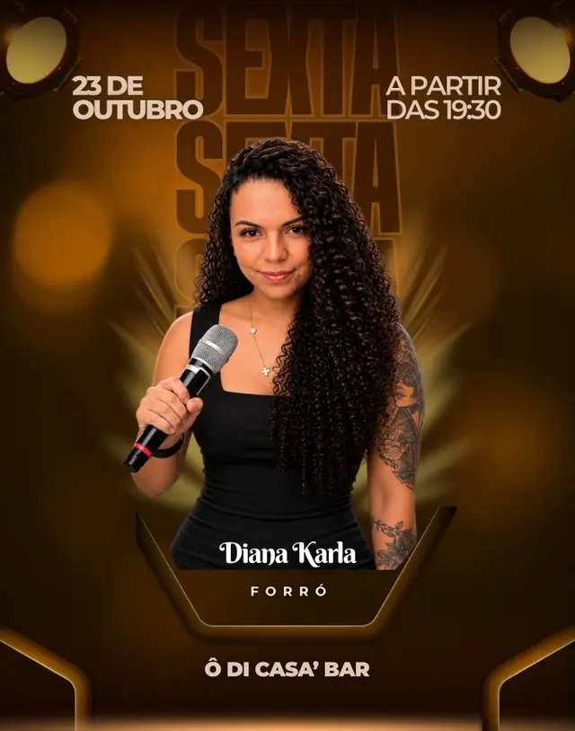 Flyer de Na Pegada Do Papai e Diana Karla
