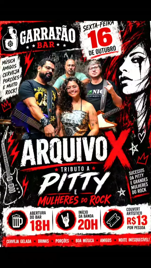 Flyer de Arquivo X