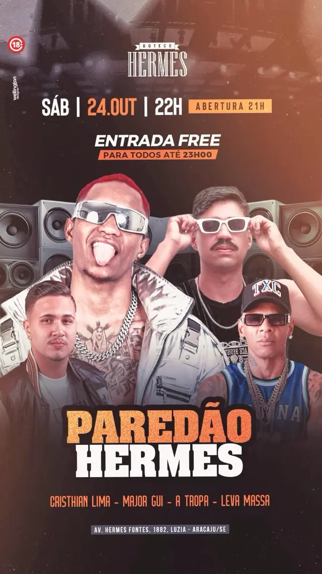 Flyer de A Tropa, Cristhian Lima, Major Gui e Leva Massa