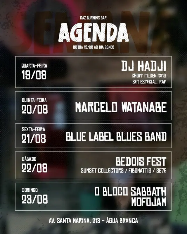 Flyer de Marcelo Watanabe Watanabe e Gaz