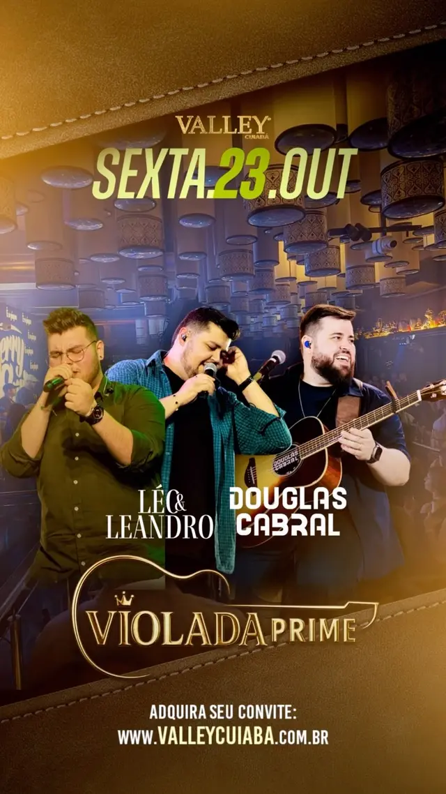 Flyer de Léo & Leandro e Douglas Cabral