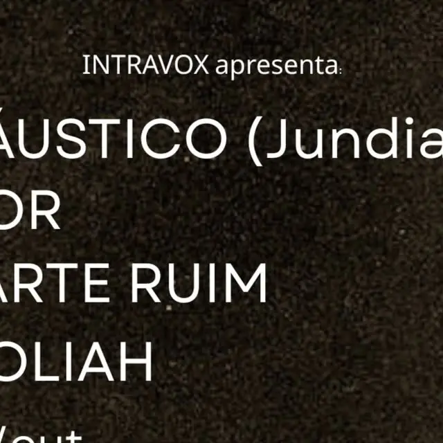 Flyer de Caustico, Parte Ruim, Dor Sagiv e Goliáh