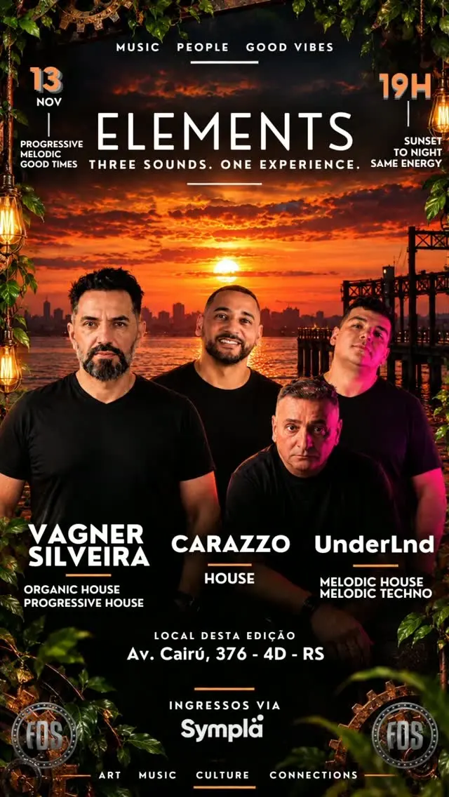Flyer de Vagner Silveira, Carazzo e UnderLnd