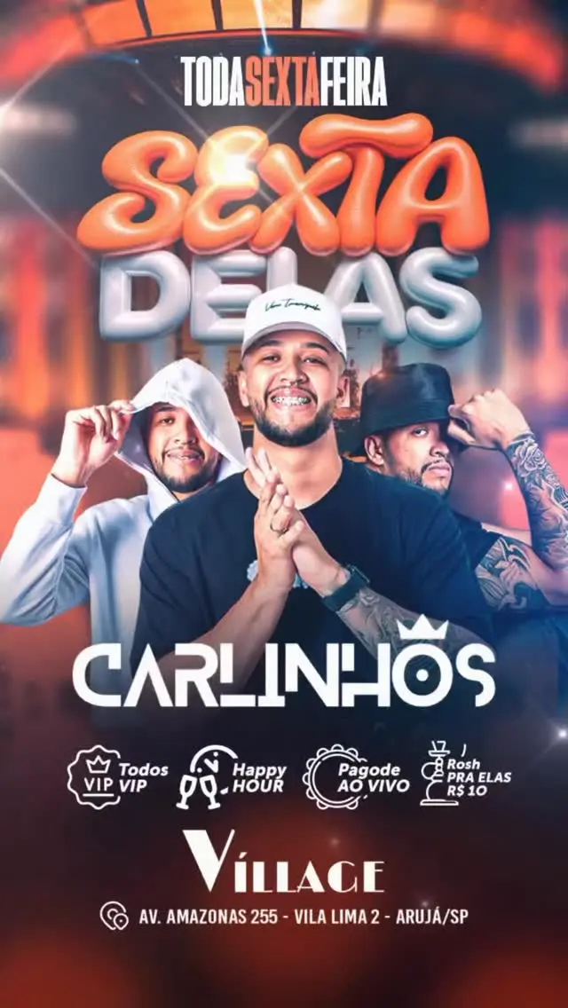 Flyer de Pagode do Carlinhos