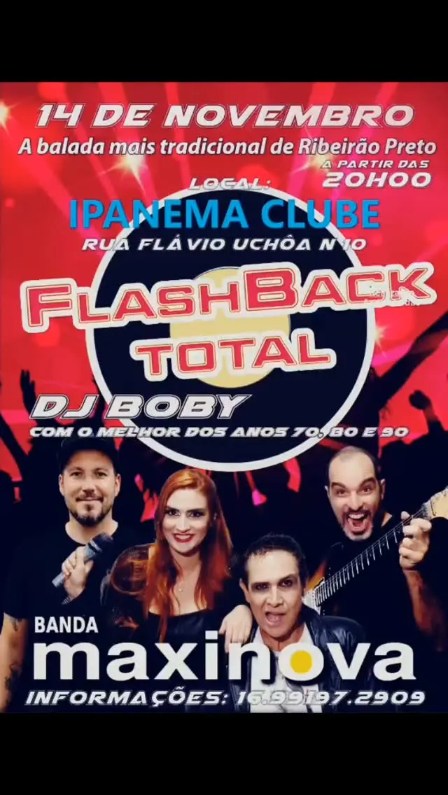 Flyer de Banda Maxinova
