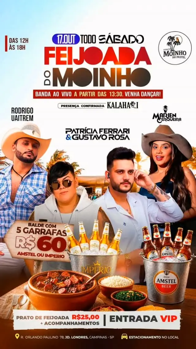 Flyer de Marien Cerqueira e mais 3 artistas
