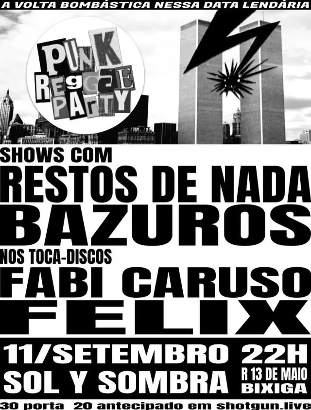 Flyer de Bazuros, Felix Barreira e mais 5 artistas