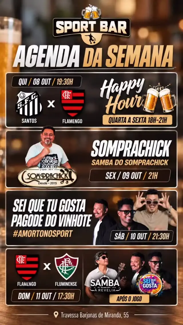 Flyer de Sei Que Tu Gosta e Pagode do Vinhote
