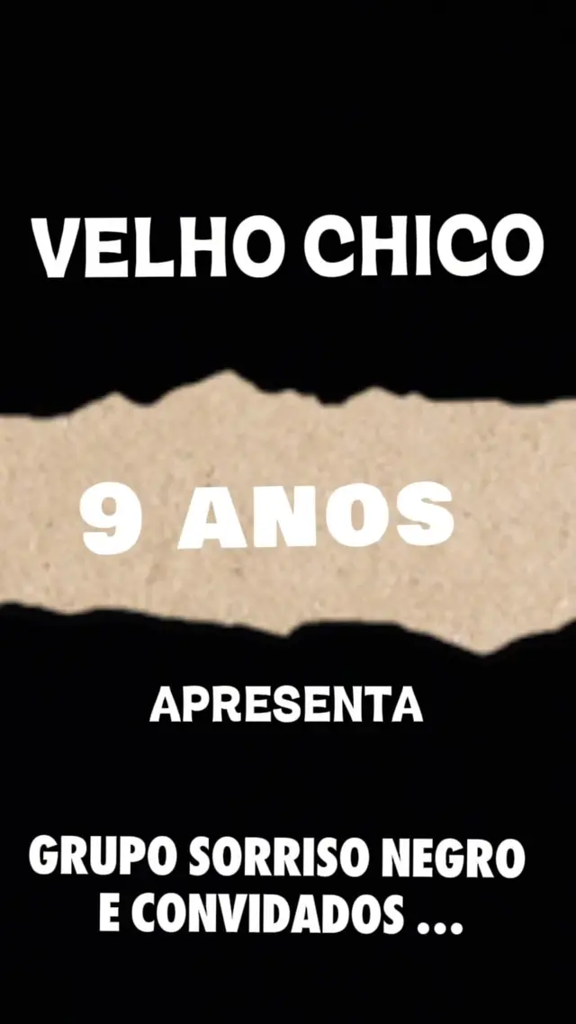 Flyer de Grupo Sorriso Negro