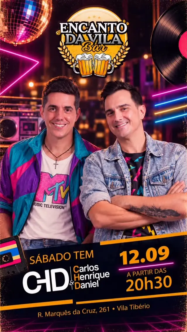 Flyer de Carlos Henrique & Daniel