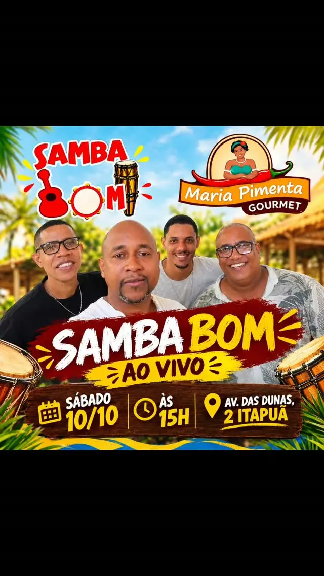 Flyer de Samba Bom
