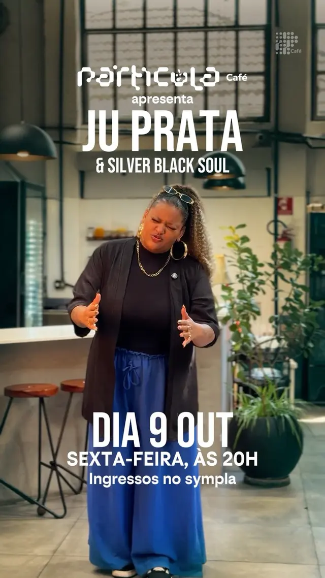 Flyer de Ju Prata e Silver Black Soul